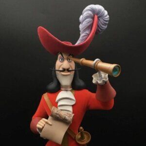 DISNEY CAPTAIN HOOK SPYGLASS ROCK LTD ED FIGURINE SCULPTU